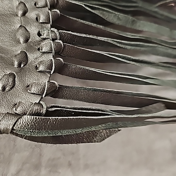 Western Purse Leather Shellie's Handbag IPAD Horse Cowboy Fringe - Picture 15 of 15